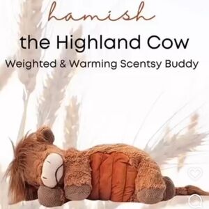 Hamish The Highland Cow Weighted Scentsy Buddy NWT